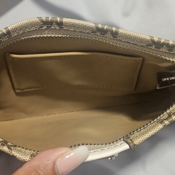 Michael Kors Women’s Belt Fanny Pack MK Signature Logo BROWN/BEIGE/WHITE- S/M - Picture 9 of 9